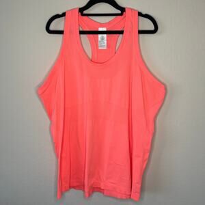 Athleta Seamless Racerback Tank Top Bright Coral - Size 2X